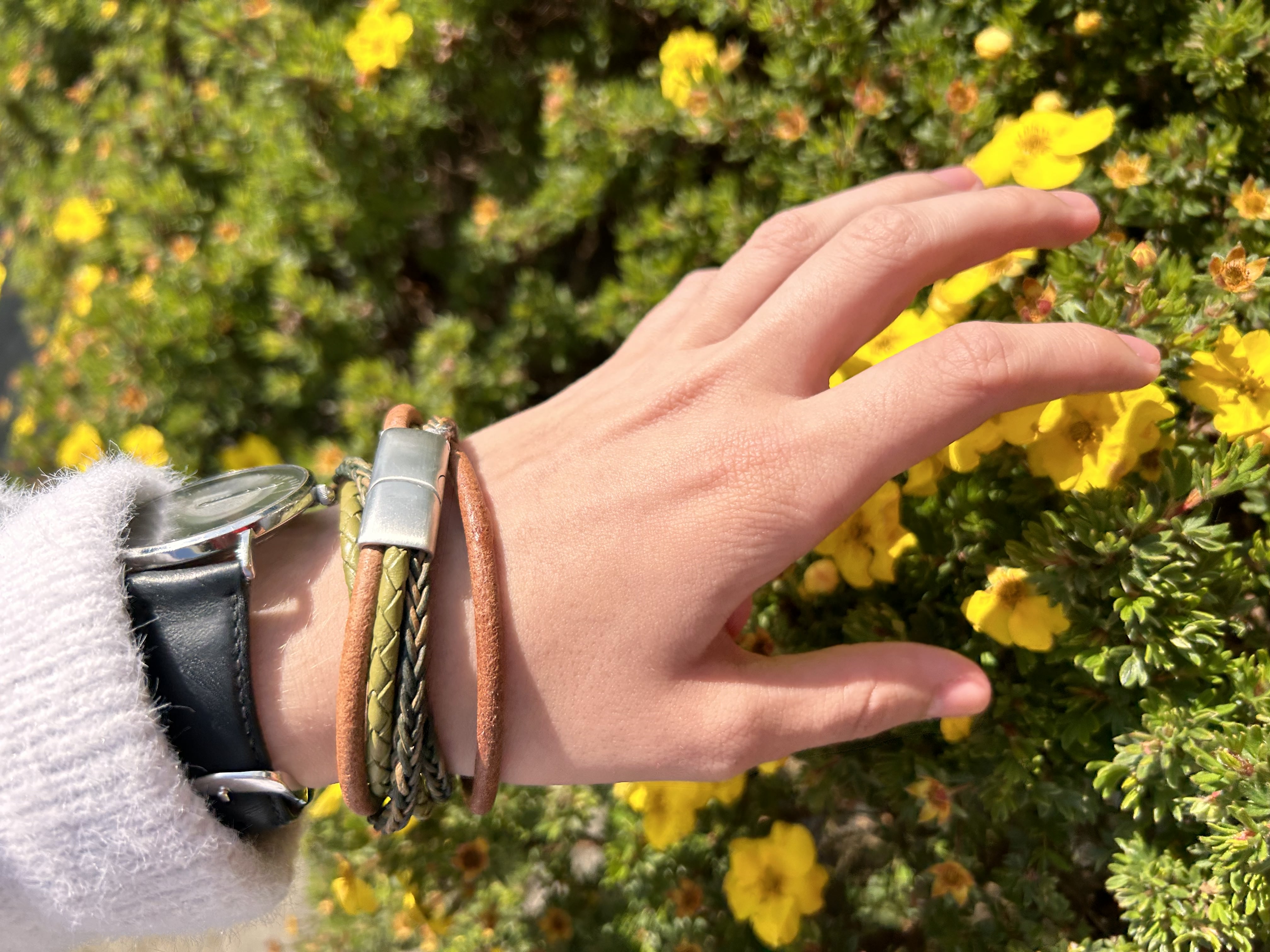 Elevate Your Style with Magnetic Clasp Leather Bracelets