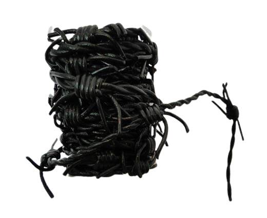 Embracing Edgy Elegance: The Allure of Leather Barbed Wire by Sun Enterprises