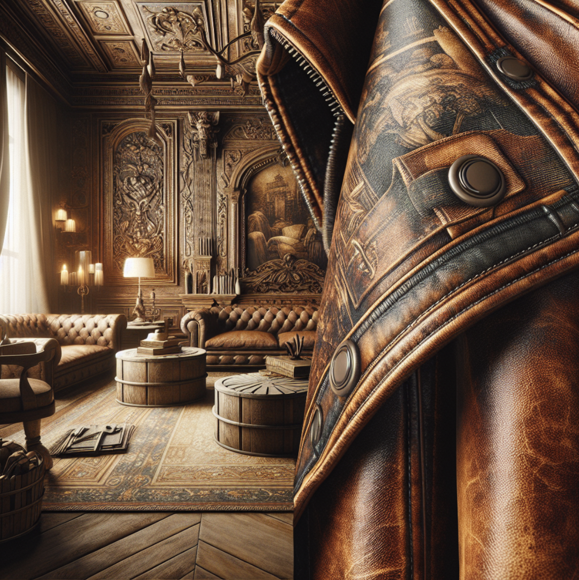 Vintage-style Leather in Modern Fashion