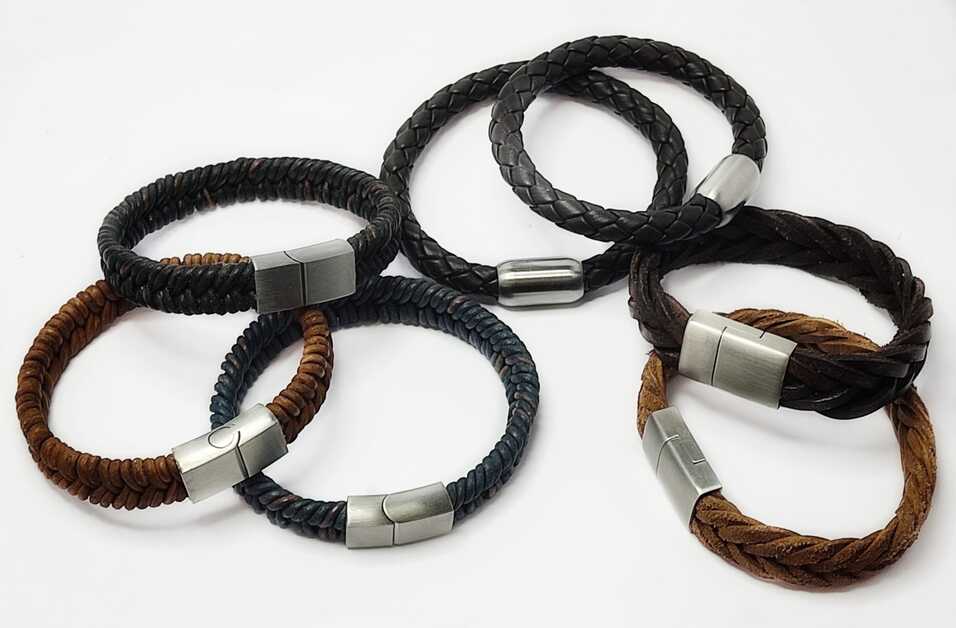 Mens leather bracelets ideas | Leather Cords
