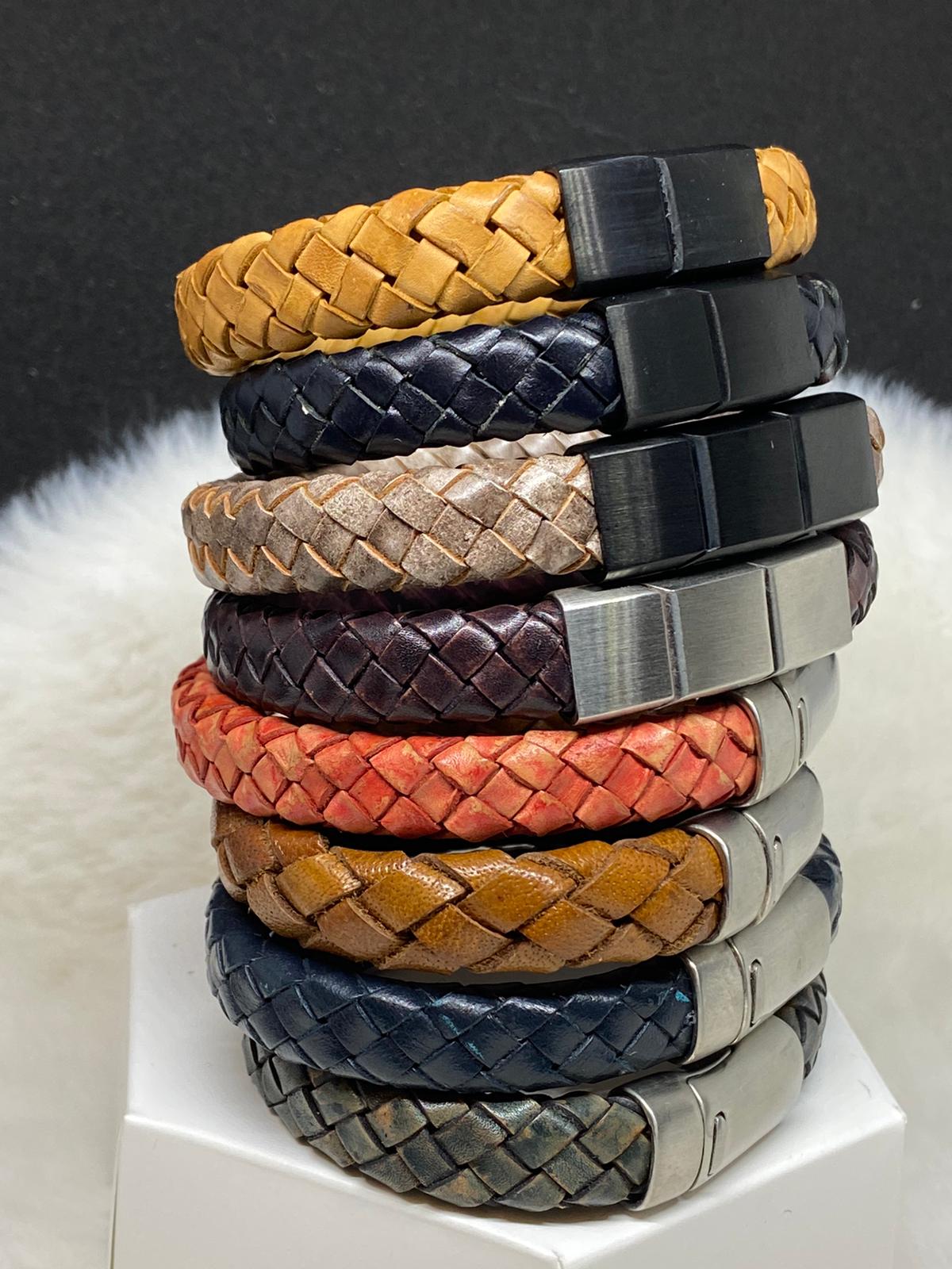 Sun Enterprises Braided Leather Bracelets: Weaving Elegance into Every Strand