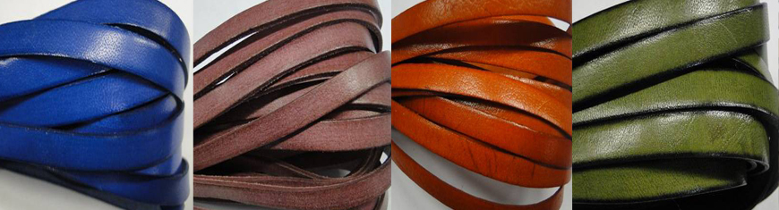 Buy Leather Cord Flat Leather Italian Leather Cord  8mm  at wholesale prices