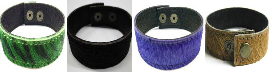 Buy Leather Cord Hair-On Leather  Bracelets  at wholesale prices