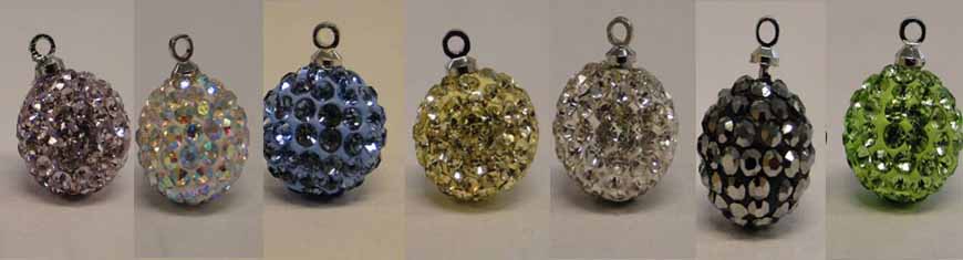 Buy Perles Pendentifs shamballa 12mm  at wholesale prices