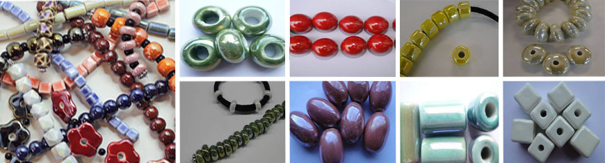 Buy Beads Ceramic Beads Round and Flat Beads  at wholesale prices