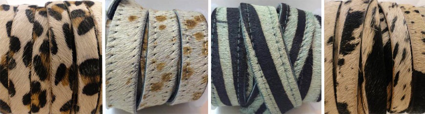 Buy Leather Cord Hair-On Leather Hair-On Leather Flat Laces - 5 mm at wholesale prices Buy Leather Cord Hair-On Leather Hair-On Leather Flat Laces - 5 mm at wholesale prices