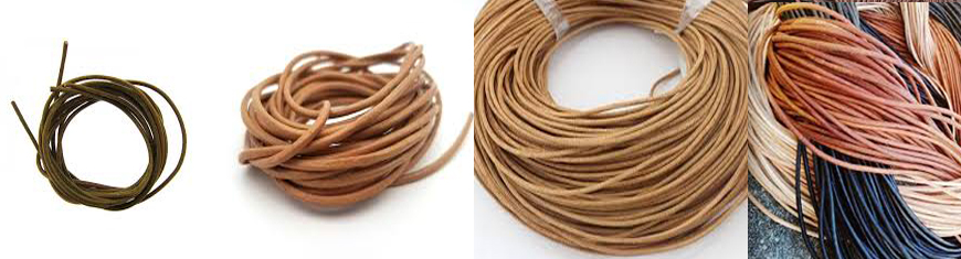 Buy Leather Cord Round Leather Leather Cords Precut Length  at wholesale prices