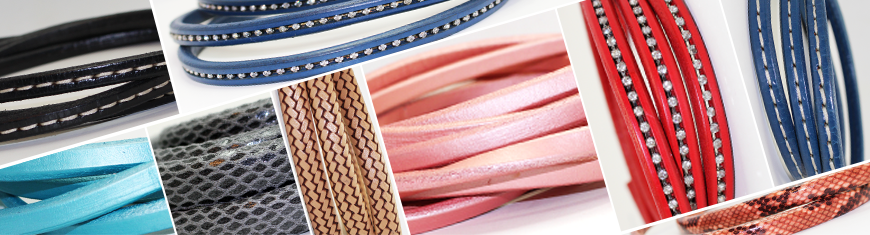 Buy Leather Cord Regaliz Leather Crystal  at wholesale prices
