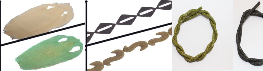 Buy Lederbänder Stechrochenlederbänder und Stechrochenlederperlen   at wholesale prices