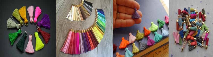 Buy Leather Accessories  Tassels Cotton - 1.0cm  at wholesale prices