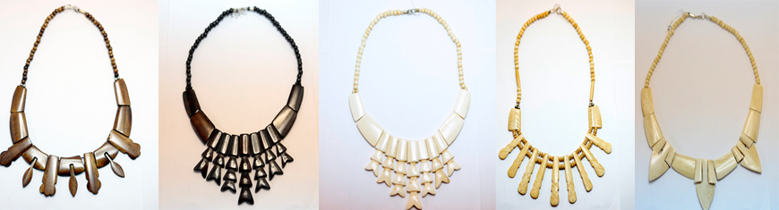 Buy Abalorios en Diferentes Formas Collares de Cuero  at wholesale prices