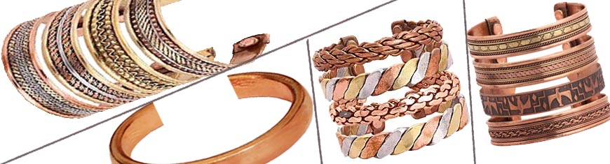 Buy Componenti in Zamak e rame Bracciali in Zamak e ottone Designer Copper and Brass Cuffs  at wholesale prices