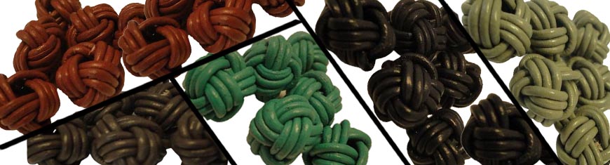 Buy Leather Accessories  Leather Beads 12mm  at wholesale prices