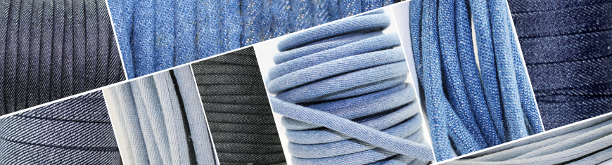 Buy Simili, faux et textiles Faux Cuir Nappa avec tissu Denim   at wholesale prices