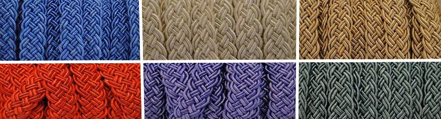 Buy Stringing Material Waxed Cotton Cord Flat Braided   at wholesale prices