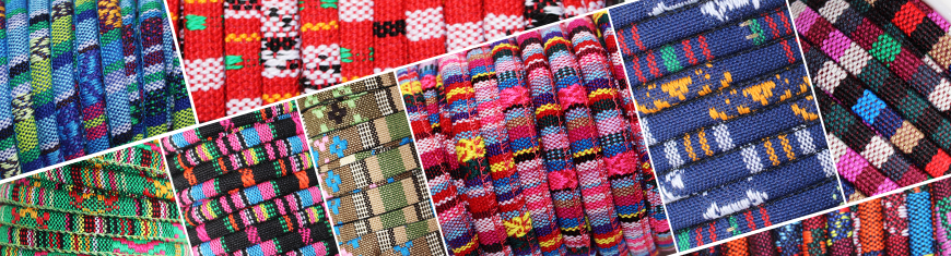 Buy Kunstlederbänder Nappa Leder mit Stoff im Multi-Stil - 6mm at wholesale prices Buy Kunstlederbänder Nappa Leder mit Stoff im Multi-Stil - 6mm at wholesale prices