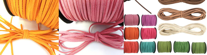 3mm Flat Genuine Leather Cord, Strip Cord Braiding String Tan 5