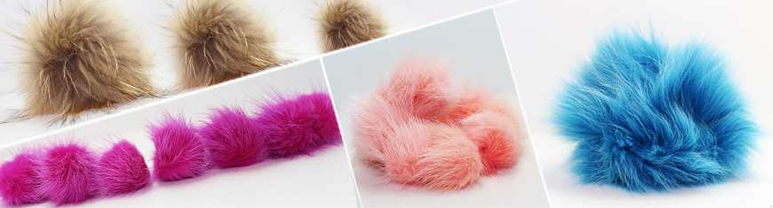 Buy DIY: Confectionnez vos bijoux  Fourrures et plumes Pompons - Vison 30mm  at wholesale prices