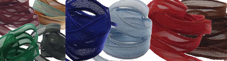 Buy Silk Cords and Ribbons Silk Wrap Bracelet - 10mm | Handmade  at wholesale prices