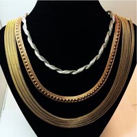 Chunky Gold Chains Handle 24mm 27mm Silver Shiny Curb -  in