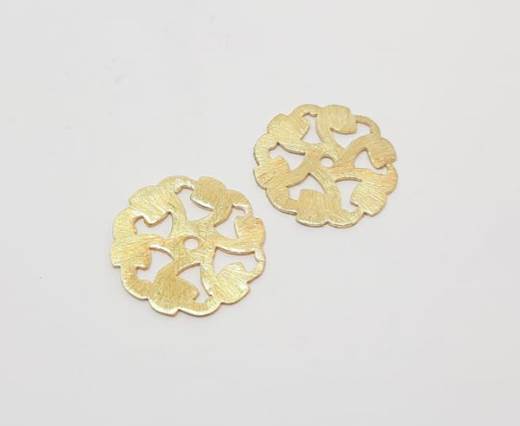 Gold plated Brush Beads - 15013