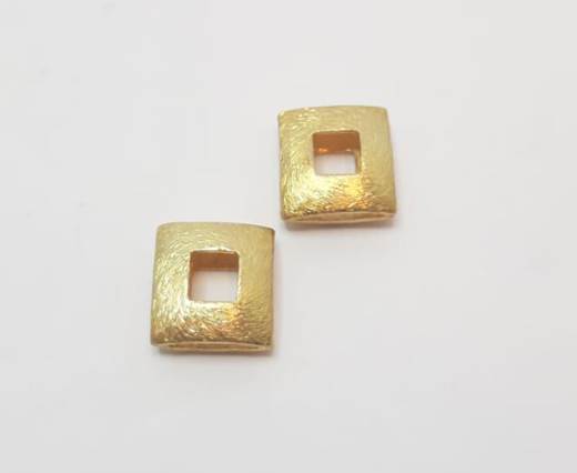 Gold plated Brush Beads - 15016