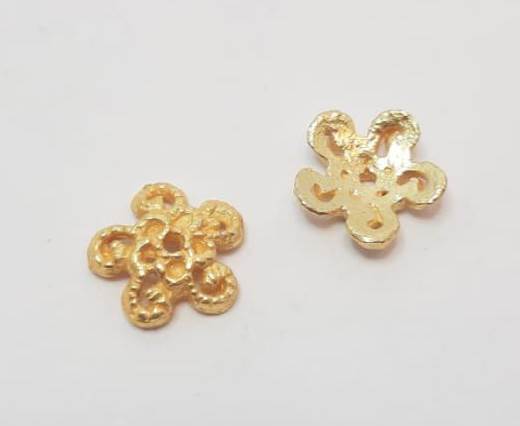 Gold plated Brush Beads - 15020
