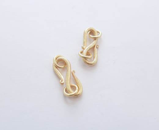 Gold plated Brush Beads - 15023