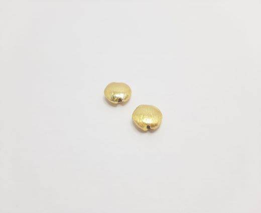 Gold plated Brush Beads - 15037