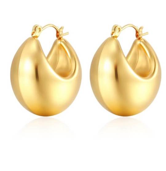 Stainless Steel Earnings - SSEAR5-PVD Gold plated