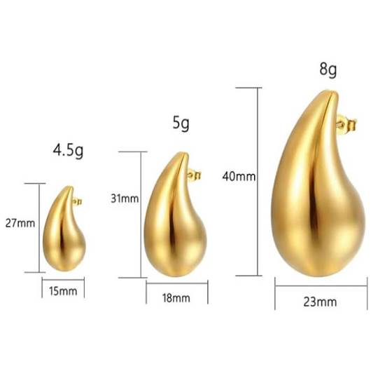 Stainless Steel Earnings - SSEAR12-PVD Gold plated