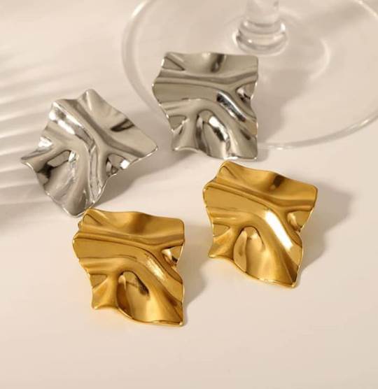 Stainless Steel Earnings - SSEAR22-PVD Gold plated