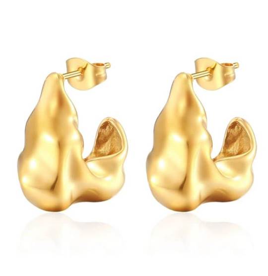 Stainless Steel Earnings - SSEAR25-PVD Gold plated