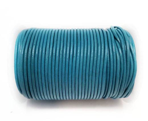 Round Leather Cord -1mm- AQUA BLUE
