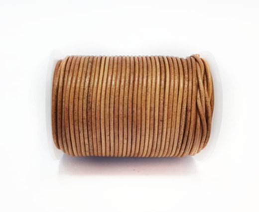 Round Leather Cord-1,5mm- VINTAGE LIGHT TAN