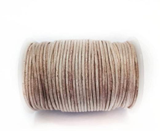 Round Leather Cord-1,5mm- Vintage Taupe(024)