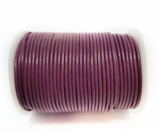 Round Leather Cord SE/R/Violet - 1,5mm