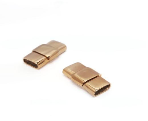 Stainless Steel Magnetic Clasp,Rose Gold,MGST-145-10*4.3mm