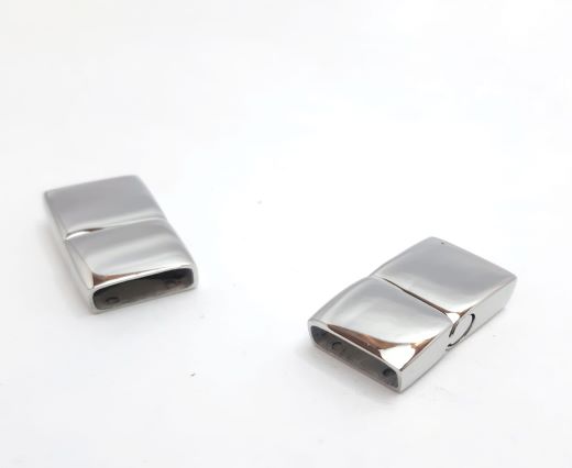 Stainless Steel Magnetic Clasp,Steel,MGST-32-10*6mm