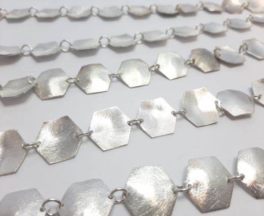 Silver beads chain - 30011
