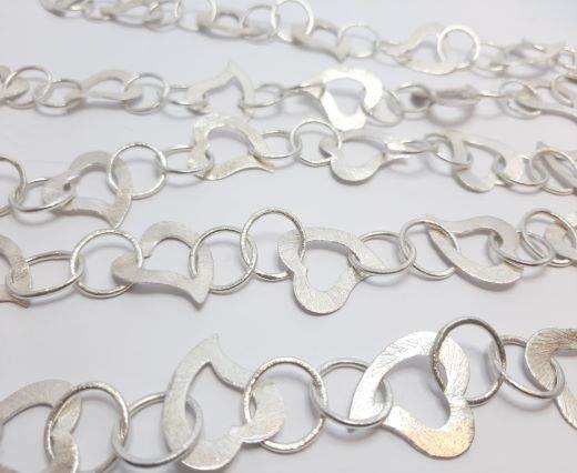 Silver beads chain - 30015