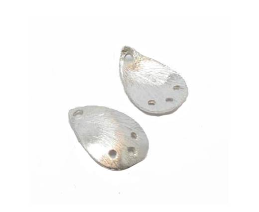 Silver plated Brush Beads - 3005