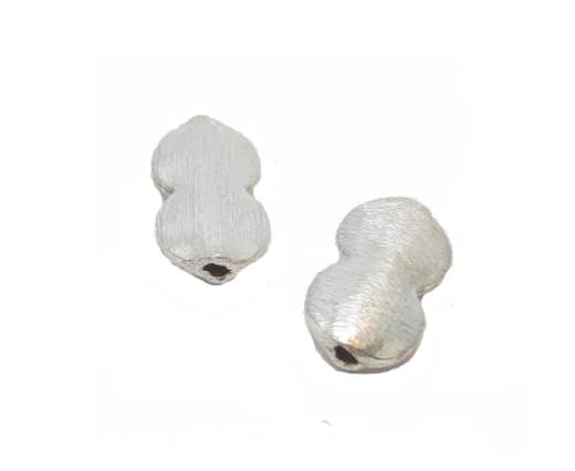 Silver plated Brush Beads - 3007