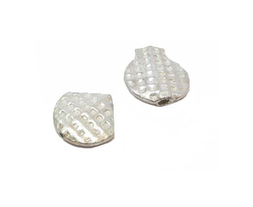 Silver plated Brush Beads - 3010