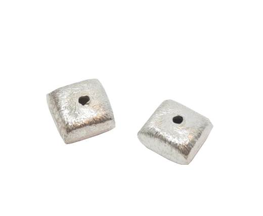 Silver plated Brush Beads - 3022