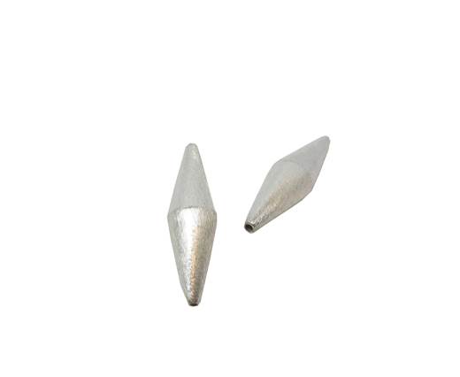 Silver plated Brush Beads - 3027