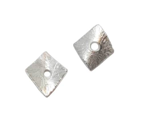 Silver plated Brush Beads - 3039