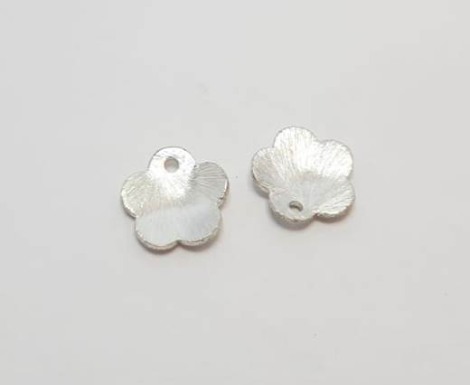 Silver plated Brush Beads - 3071