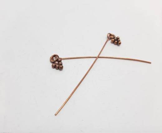 Antique Copper beads - 32042