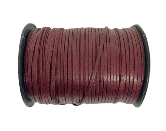 Flat Wax Cotton Cords - 3mm - Magenta